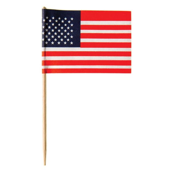 Bamboo American Flag Skewer