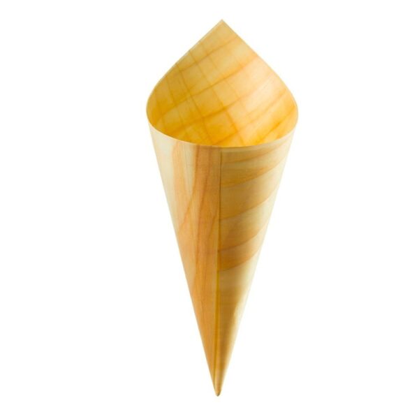 Extra Large Bamboo Serving Cone 4 - 130 x 240mm