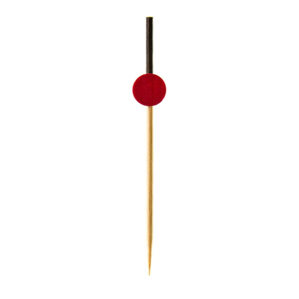 Red Disc Bamboo Skewers