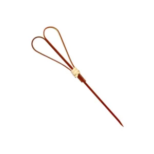 Bamboo Looped Heart Red Skewer - 120mm