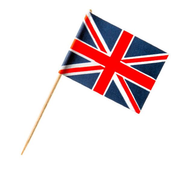 Bamboo Union Jack Flag Skewer